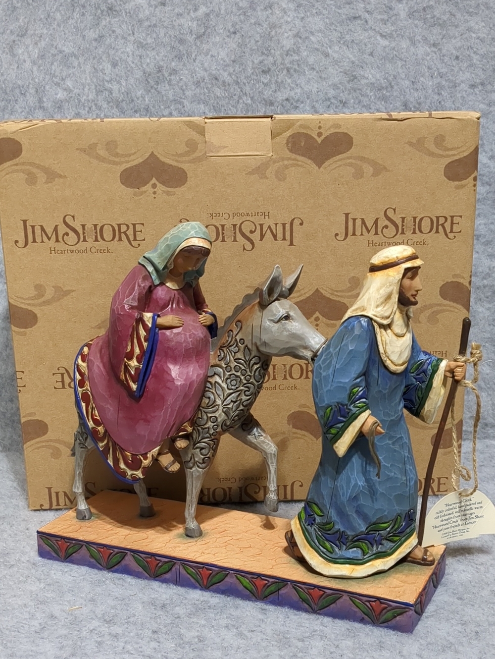 JIM SHORE "The Journey That Changed the World" Mary & Joseph 2007 NIB